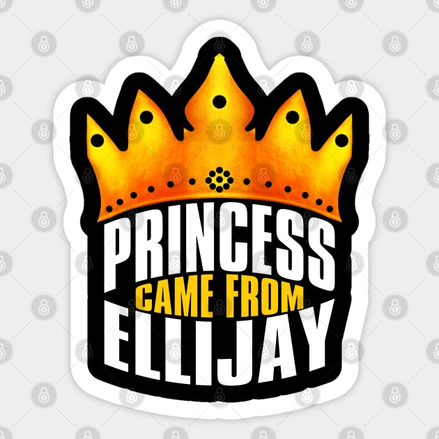 Princess Came From Ellijay, Ellijay Georgia Sticker by MoMido